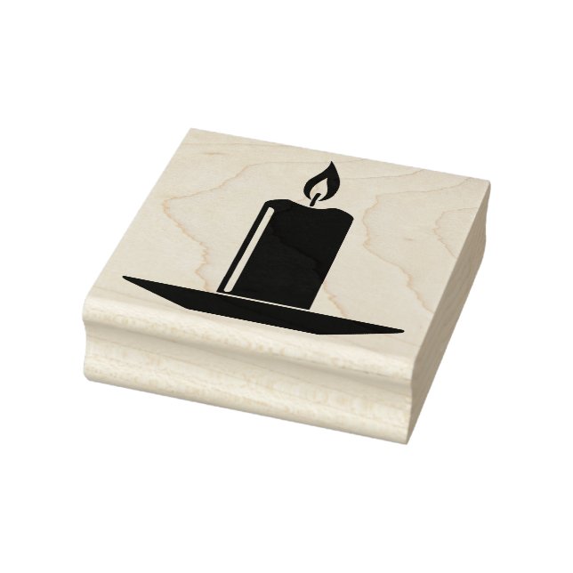 Create Your Own Burning Candle Rubber Stamp (Stamp)