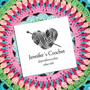 Create Your Own Business Crochet Rubber Stamp