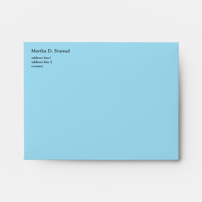 Create your own business envelops. envelope (Front)