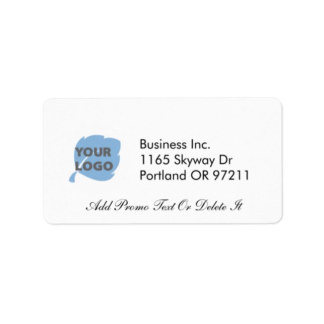 Create Your Own Business Label (Front)
