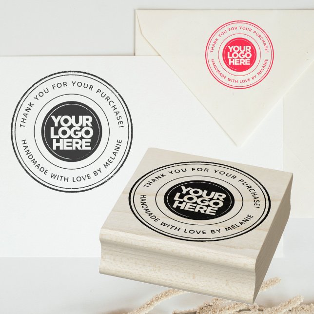 Create your own Business Logo Round Rubber Stamp (round rubber stamp)