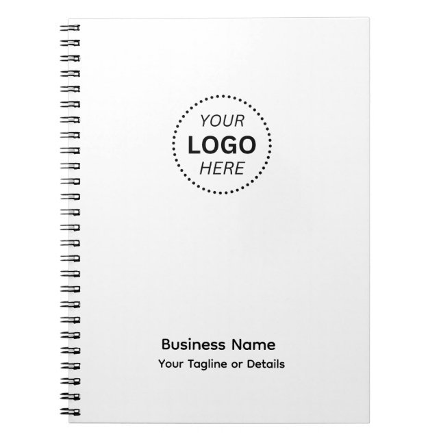 Create Your Own Business Name Logo Or Details Notebook (Front)