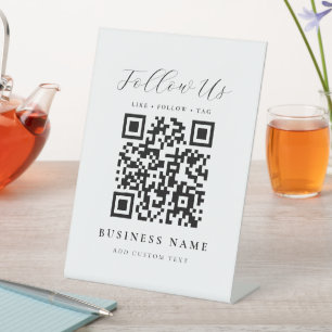 Create Your Own Business QR Code Pedestal Sign
