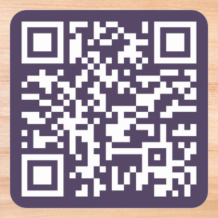 Create Your Own Business Website Address QR Code Square Sticker