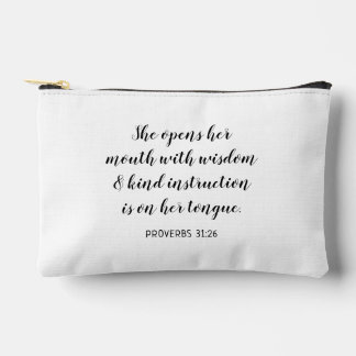 Create Your Own Calligraphy Bible Verse Accessory Pouch