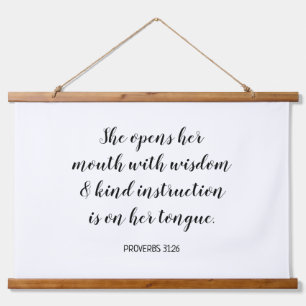 Create Your Own Calligraphy Bible Verse Text Hanging Tapestry