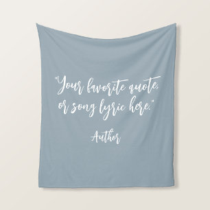 Create Your Own Calligraphy Quote Fleece Blanket