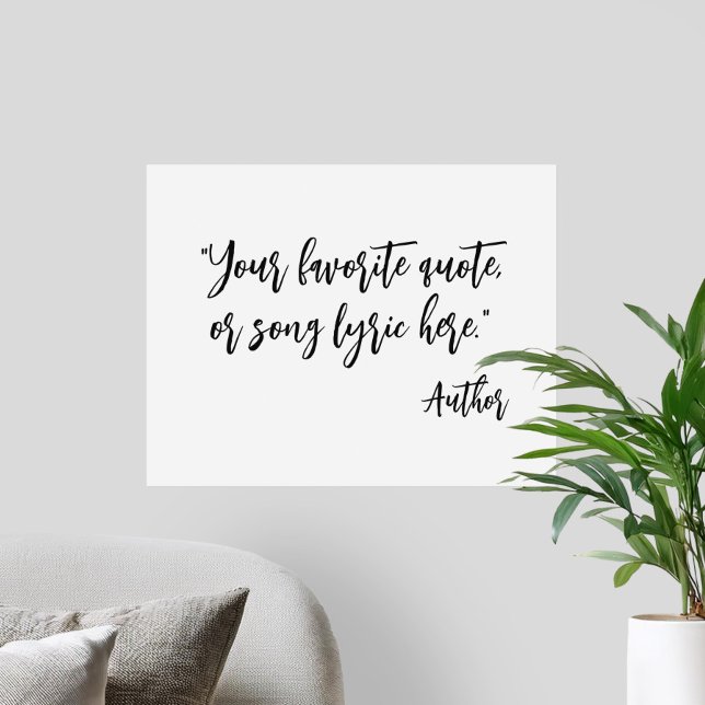 Create Your Own Calligraphy Quote Poster (Creator Uploaded)