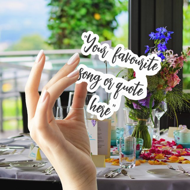 Create Your Own Calligraphy Quote Sticker |  (Creator Uploaded)