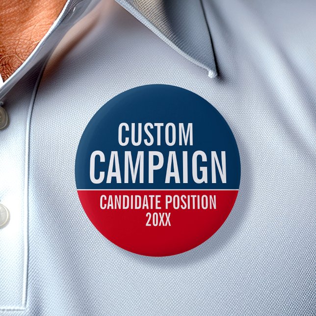 Create Your Own Campaign Button Name Tag (Custom Campaign Name Tag)