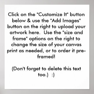 Create Your Own Canvas Art Print