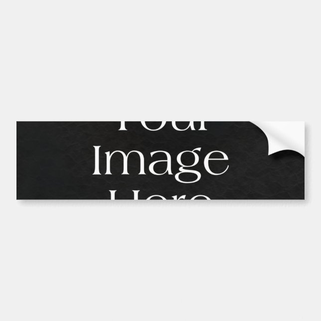 Create Your Own Car  Bumper Sticker (Front)