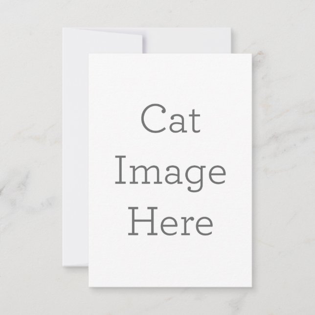 8.9 cm x 12.7 cm Flat Thank You Card (Front)