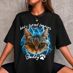 create your own Cat Pet Photo Animal custom 90s  T-Shirt