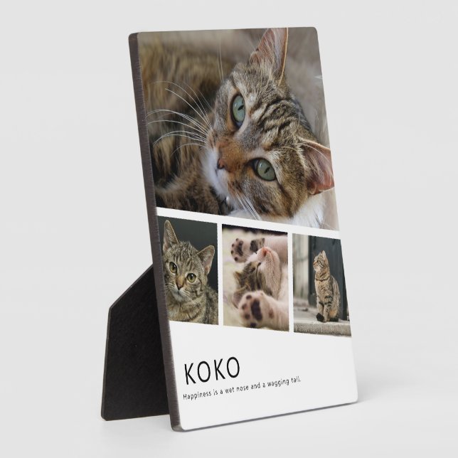 Create Your Own Cat Photo Plaque (Side)