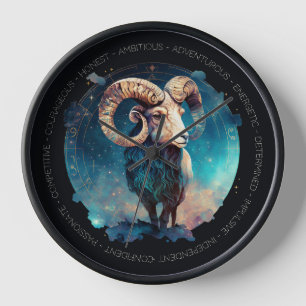 Create Your Own Celestial Aries Zodiac Clock