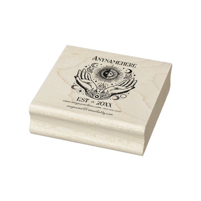 Create Your Own Celestial Divination Seer Hands Rubber Stamp (Stamp)