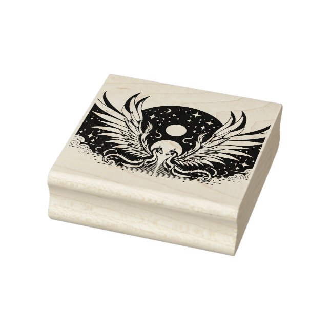 Create Your Own Celestial Dragon Portal Rubber Stamp (Stamp)