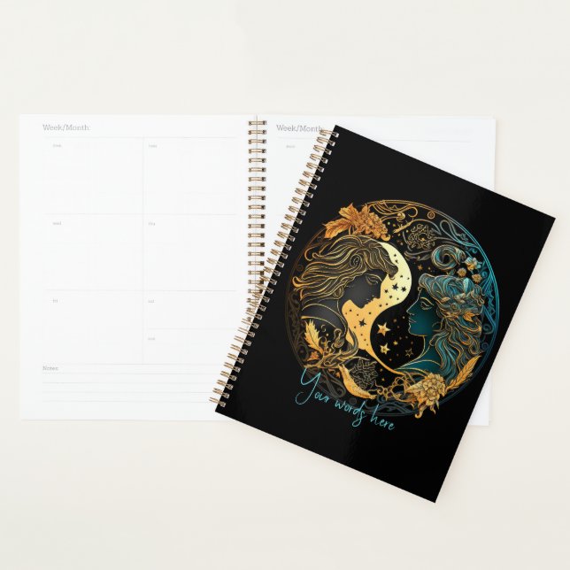 Create Your Own Celestial Gemini Zodiac Planner (Display)