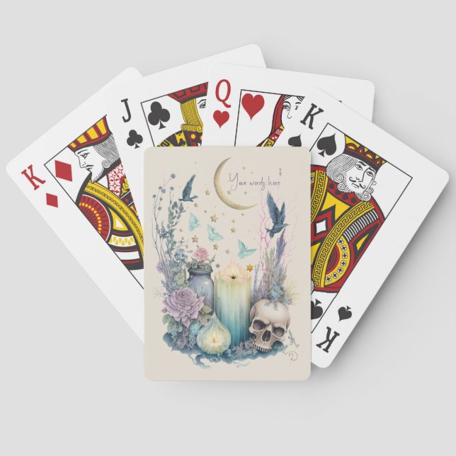 Create Your Own Celestial Gothic Playing Cards (Back)