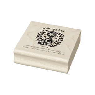 Create Your Own Celestial Hourglass Vines Rubber Stamp