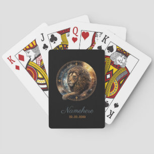 Create Your Own Celestial Leo Zodiac Playing Cards