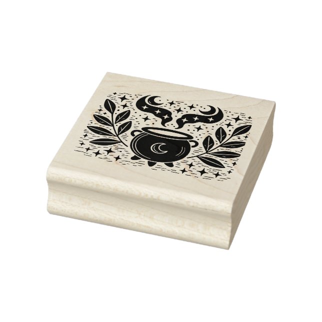 Create Your Own Celestial Magic Cauldron Brew Rubber Stamp (Stamp)
