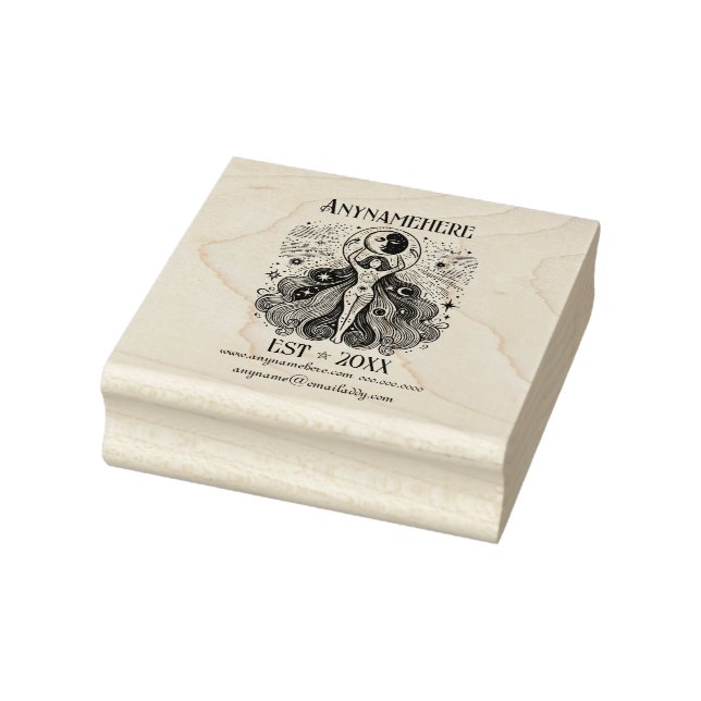 Create Your Own Celestial Moon Goddess Selene Rubber Stamp (Stamp)