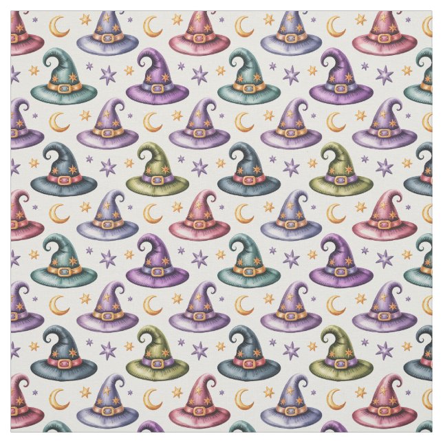 Create Your Own Celestial Ostara Witch Hats Fabric (Swatch)