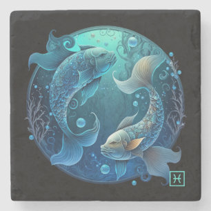 Create Your Own Celestial Pisces Stone Coaster