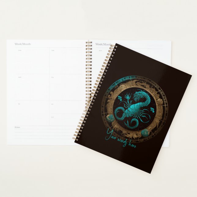 Create Your Own Celestial Scorpio Zodiac Planner (Display)