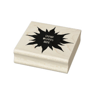 Create Your Own Celestial Sun Silhouette Rubber Stamp