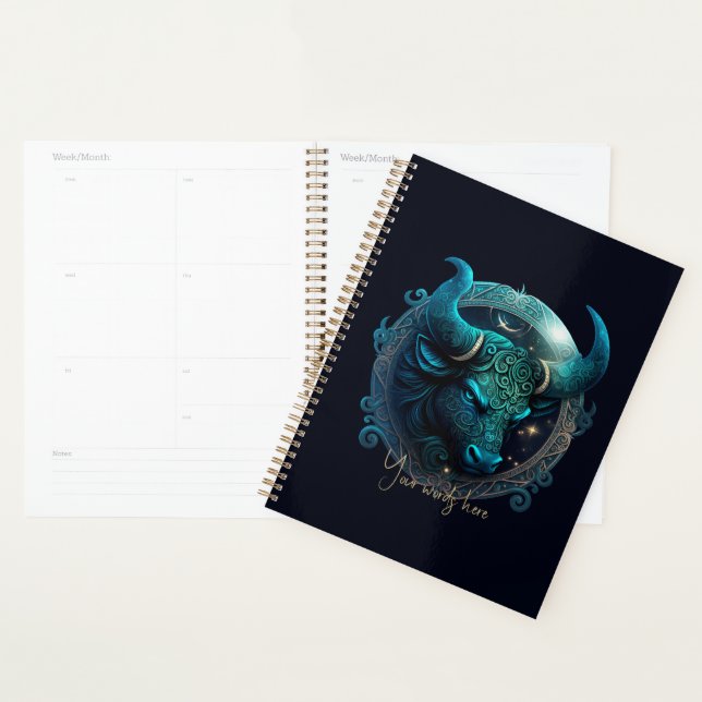 Create Your Own Celestial Taurus Zodiac Planner (Display)