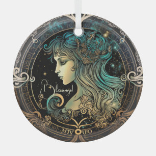 Create Your Own Celestial Virgo Zodiac Glass Tree Decoration