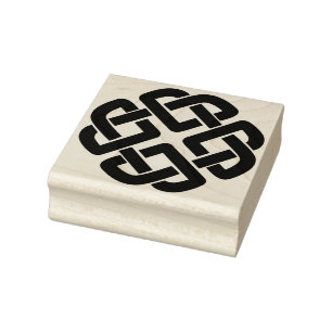 Create Your Own Celtic Knot Four Hearts Rubber Stamp