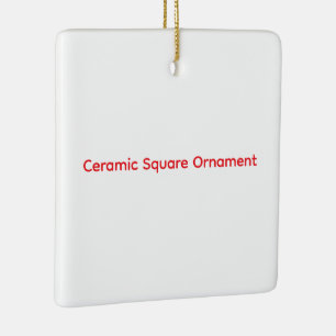 Create Your Own Ceramic Square Ornament