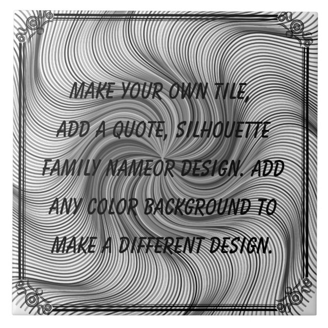 CREATE YOUR OWN CERAMIC TILE (Front)