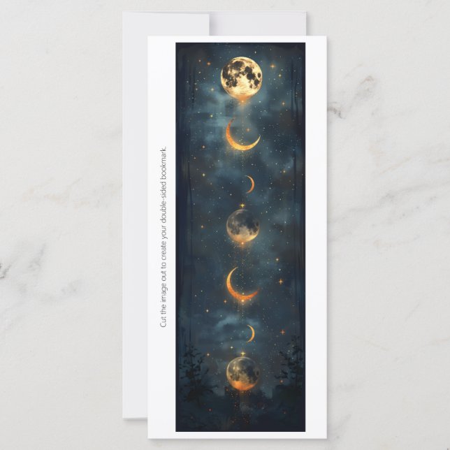 Create Your Own Changing Moons Bookmark Card (Front)