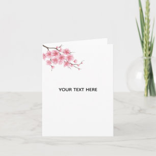 Create Your Own Charry Blossom Flower Card