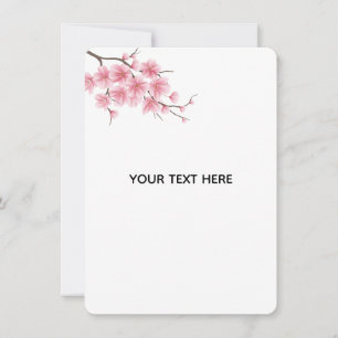 Create Your Own Charry Blossom Flower Card