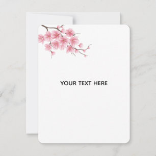 Create Your Own Charry Blossom Flower Card