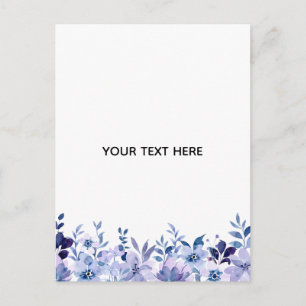Create Your Own Charry Blossom Flower Holiday Postcard