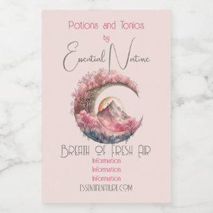 Create Your Own Cherry Blossom Moon Landscape Food Label