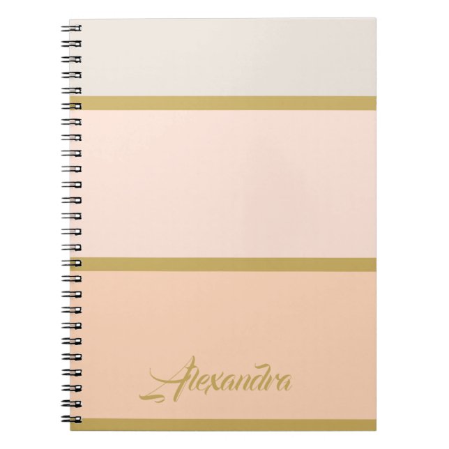 Create your own Chic Personalised Monogram  Notebook (Front)