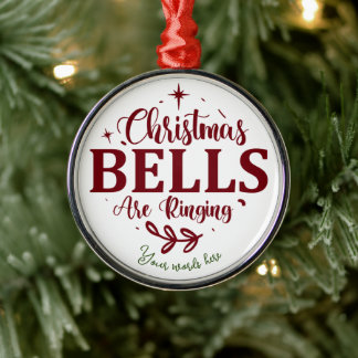 Create Your Own Christmas Bells are Ringing Metal Tree Decoration
