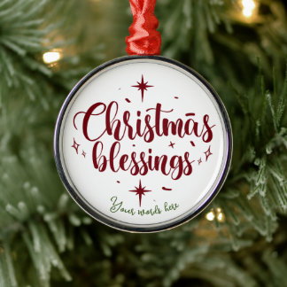 Create Your Own Christmas Blessings Metal Tree Decoration