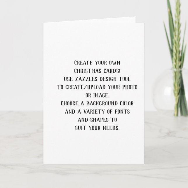 Create Your Own Christmas  Card (Front)