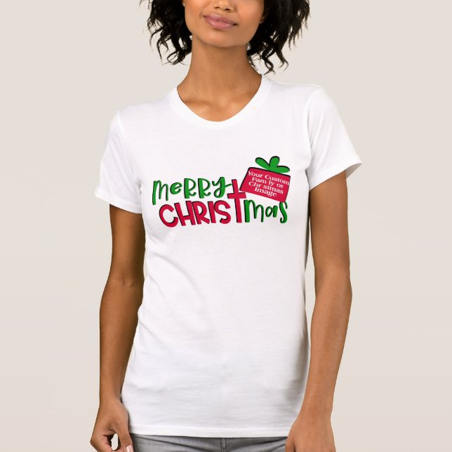 Create Your Own christmas faith cross hotbod shirt (Front)