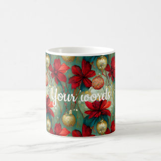 Create Your Own Christmas Flowers & Berries Magic Mug