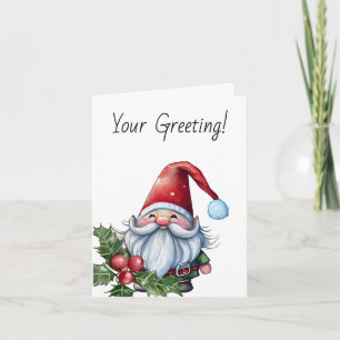 Create Your Own Christmas Gnome Holiday Card